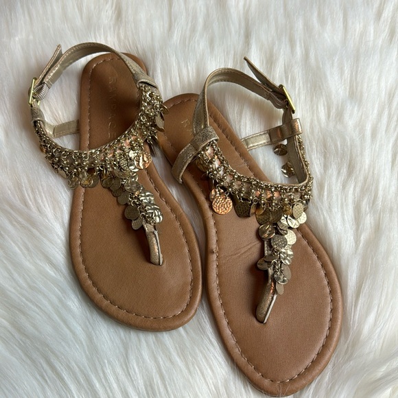 Rampage Boho Coin Sandals Size 6-1/2 - Picture 2 of 5